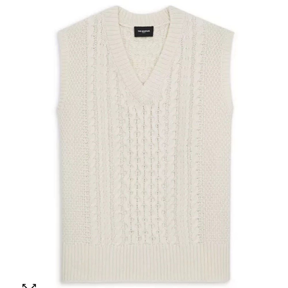 Brand New The Kooples Knit Big Cage (women white color) size L to XL